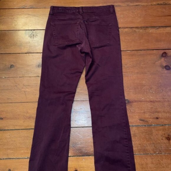 Gap Boot Cut Straight Leg Burgundy Pants - Picture 5 of 11